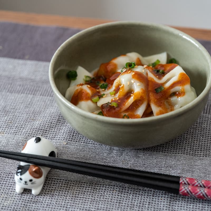 水餃子と2種類のタレ