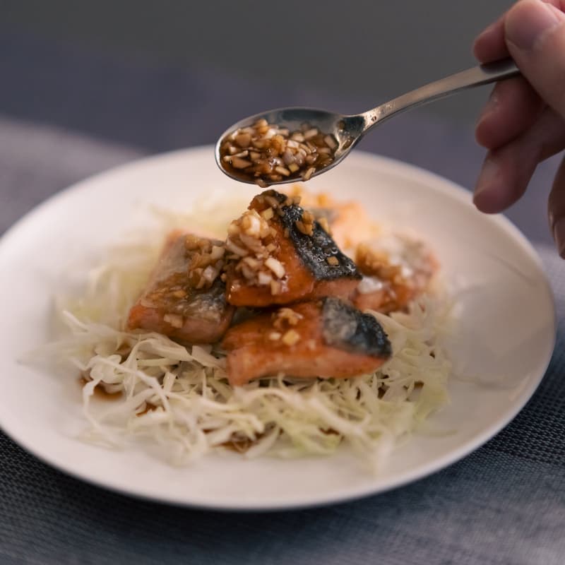 鮭の油淋鶏風
