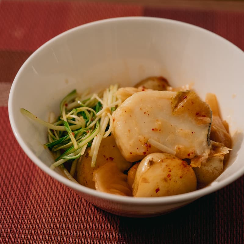 タラと新じゃがのキムチ煮